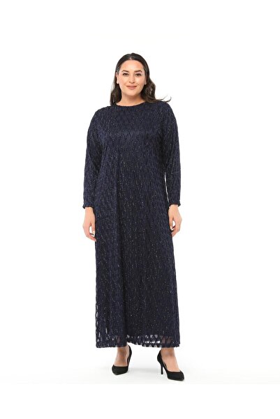 GLR&GYM MAHİDE KADIN ASTARLI LÜX SİMLİ TÜL KUMAŞ  BÜYÜK BEDEN ANNE ABİYE ELBİSE