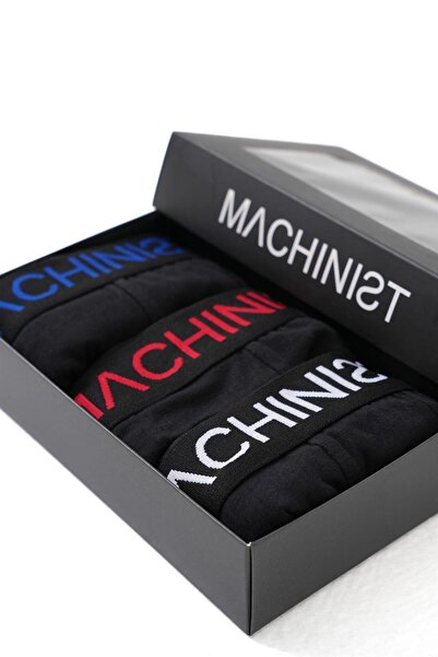 Machinist Men's Premium Flex 3-Pack White-Red-Blue Boxers