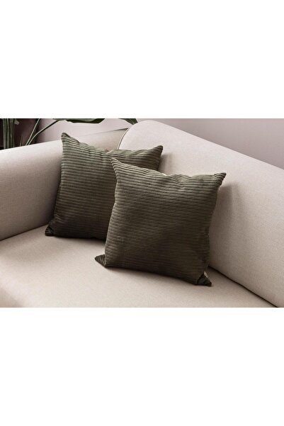 Markaev Set of 2 Ribbed Throw Pillow Covers