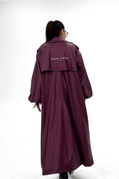 Gülşah Evecen New York Trench - Oversize Thin Leather