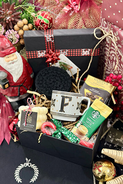 ARTER Home Monogram Harf Kupa Hediye Kutusu - F Harfi