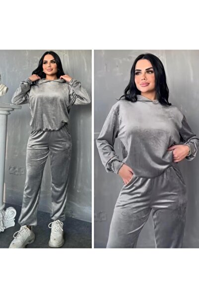 CİXAPLE Hooded Velvet Set