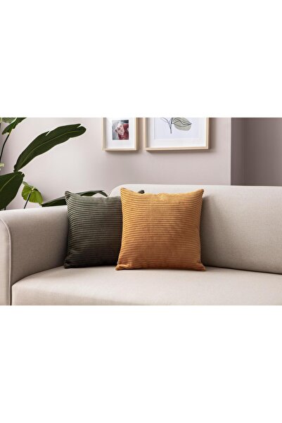 Markaev Set of 2 Ribbed Throw Pillow Covers