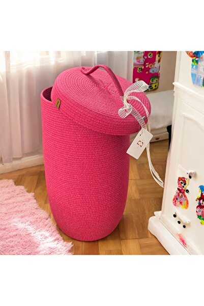 Bohemahomedecor Pink Fuchsia Baby Kids Basket Toy Basket Organizer Basket Dir...