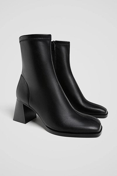 DUXAL SHOES Μποτάκια Marina Stretch με μεσαίο τακούνι