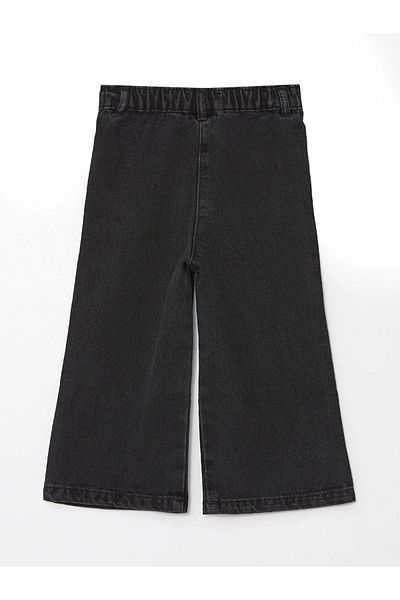 LC Waikiki Lcw Kids Black Elastic Waist Baby Girl Jean Pants