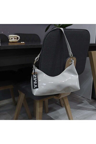 YMZBAG Жіноча сіра шкіряна сумка через плече