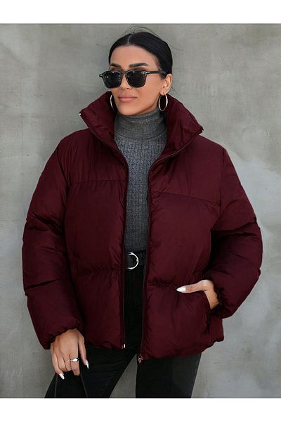 Tonny Black Palton gonflabil impermeabil pentru femei, roșu Tbg069