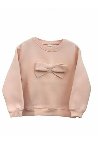 Zekids Hanorac pentru fetiță cu fundă și panglică în interior, cu 3 fire