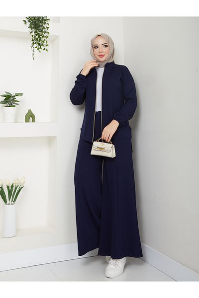 Moda Krash Modal Fabric Cardigan Sports Suit