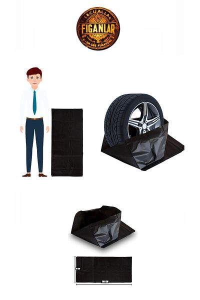 figanlar ambalaj Ultra Large Size 4 Pieces 80X110 Car Rubber Bags - Winter Summer Storage Bag