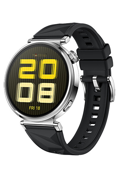 NovStrap Huawei Watch Gt6 41mm Gt4 41mm Gt5 41mm ile Uyumlu Kordon (18mm Pimli) Lansman Prizma Silikon Kayış