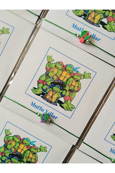 Nas Aksesuar سوار السلاحف النينجا - هدية عيد ميلاد لمرحلة ما قبل المدرسة مع ب...