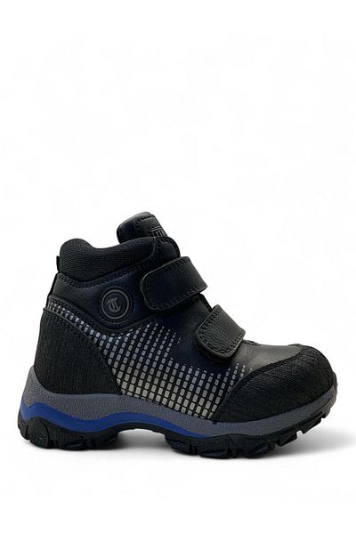 Tuğba Ortopedi 38930 Orthopedic Boy's Preschool Black/Blue Waterproof Corseted Boots