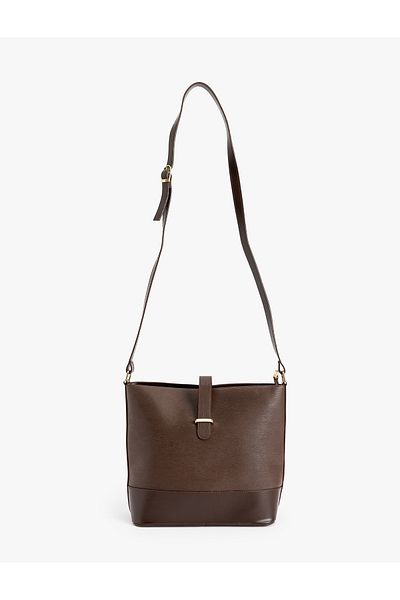 Koton Faux LeatherToteBag - with Strap and Belt Detail
