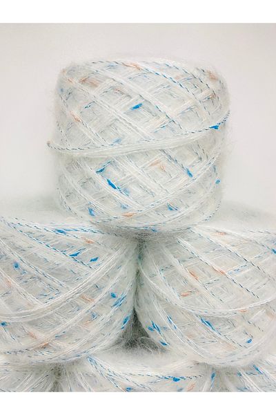 göçer Moheracrylic Light Cream Blue Insect Mesh Filament Net vizual 700gr