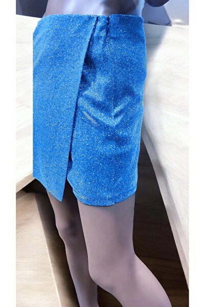 modayiğit Parıltılı kumaş abiye mini etek