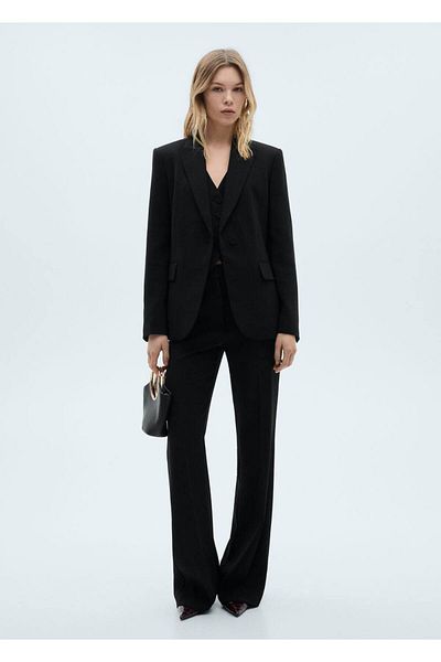 MANGO Woman Molded Blazer Jacket
