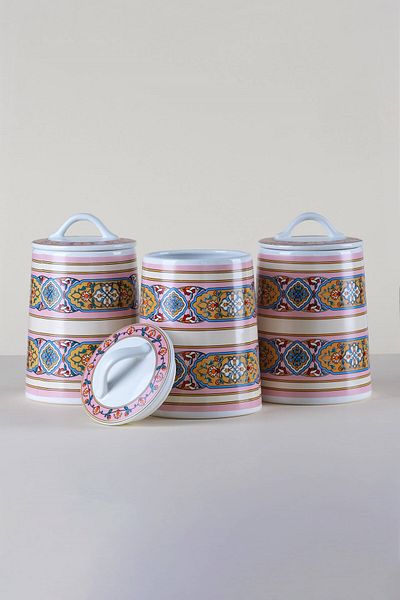 Glore Gisele Ceramic 3-Piece Jar - Spice Holder Set