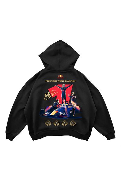 SVART WEAR Υπερμεγέθη φούτερ με κουκούλα με κουκούλα Max Verstappen F1 Design