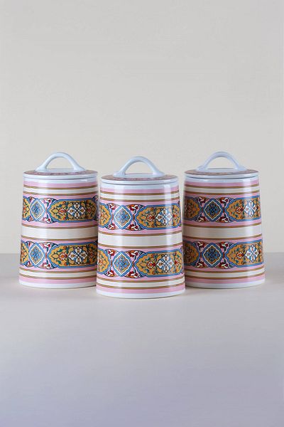Glore Gisele Ceramic 3-Piece Jar - Spice Holder Set