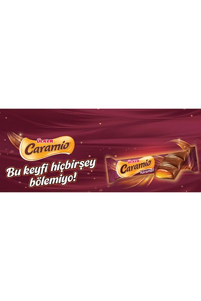Ülker 55 Grams X 12 Pieces of Caramel Chocolate Coated Caramio Square - Total 660 Grams