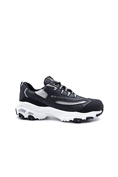 KİNG PAOLO King Paolo Memory Foam Cool Komfort Kadın Siyah Sneaker Spor Ayakkabı