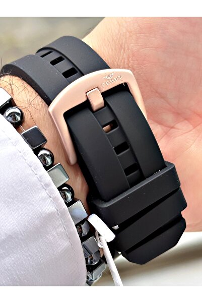 FERRO Black Color Sports Model Stylish Design Men's Wrist Watch + Bracelet Gift