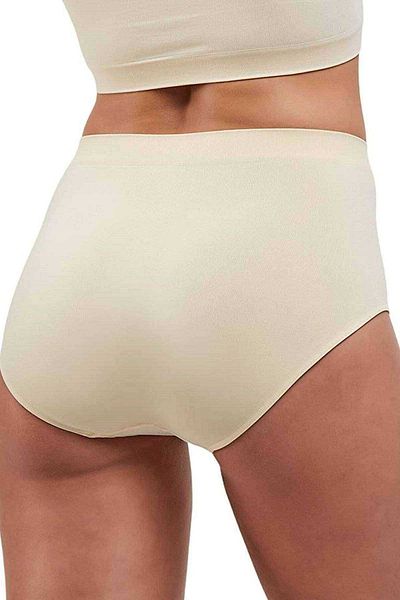 AC BOX Elite Lite Women's High Waist Seamless Non-Marking Slip Panties Tan 811