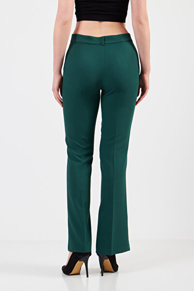 Volanlı ZÜMRÜT YEŞİLİ PANTOLON