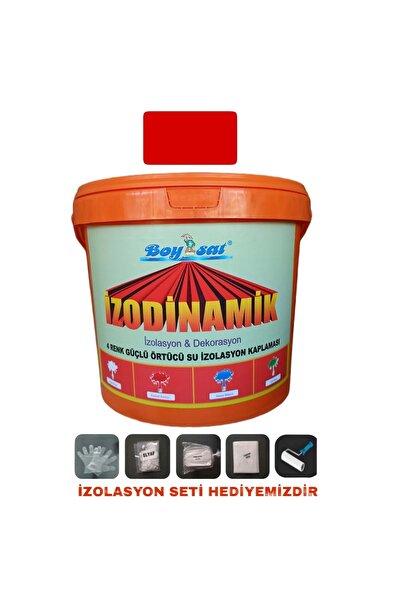 Boysat İzo Dinamik Kiremit Kırmızı Güçlü Örtücü Silikonlu Su Izolasyon Kaplam...