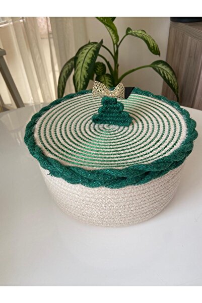 Nev Design سلة مزخرفة لتنظيم هدايا رأس السنة الجديدة مع غطاء