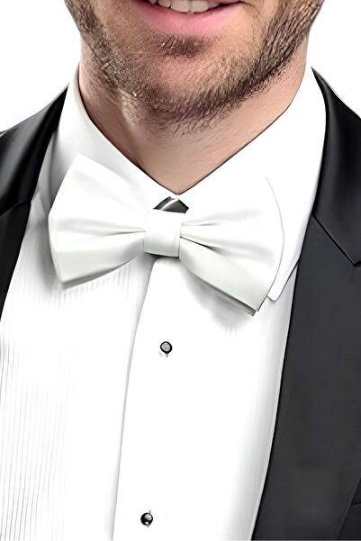 Uniquetrenders Чоловіча однотонна атласна краватка-метелик