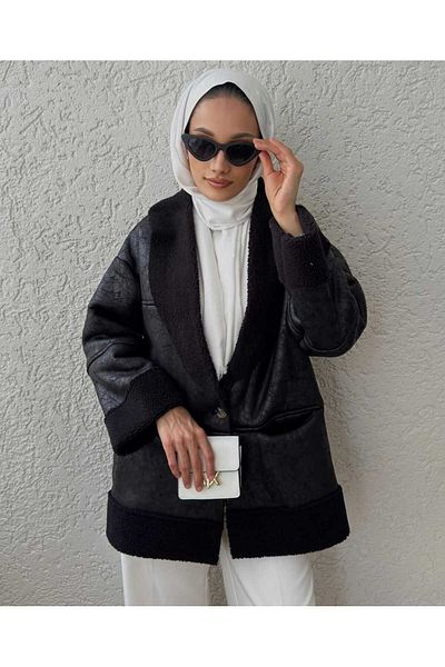 MODA VEDAT Plush Inside Short Coat