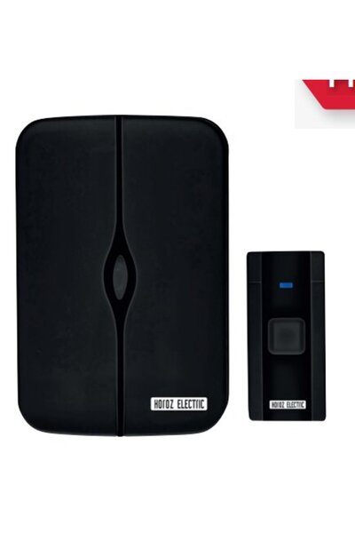 Mutlusan HOROZ NERO-D 4,5VDC FULL SİYAH KABLOSUZ KAPI ZİLİ