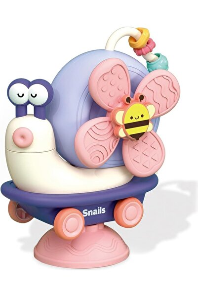 Learning Toys 3in1 Sensory Educational Toy with Suction Cup - Snail, High Chair and Toy with Rattles