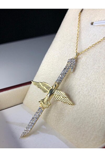 vogutima Kadın Gümüş Kolye - Elif V Anka Kuşu • Işıklı Kutuda • Sevgiliye • Eşe • Anneye • Arkadaşa