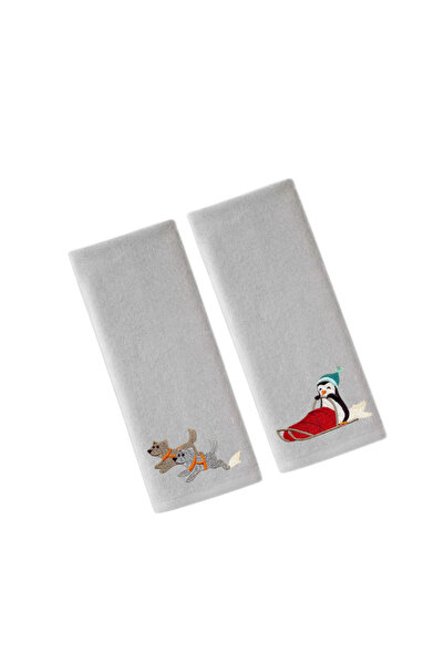 Ursa البطريق والكلاب الثلجية؟ موضوع سبليت مطرز 2 حزمة؟ منشفة كومبي 30x50