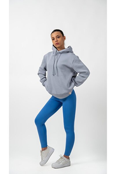 Keep Risen Γυναικείο φούτερ σε ανοιχτό γκρι χρώμα, μαλακό, με Φλις κλωστές σε...