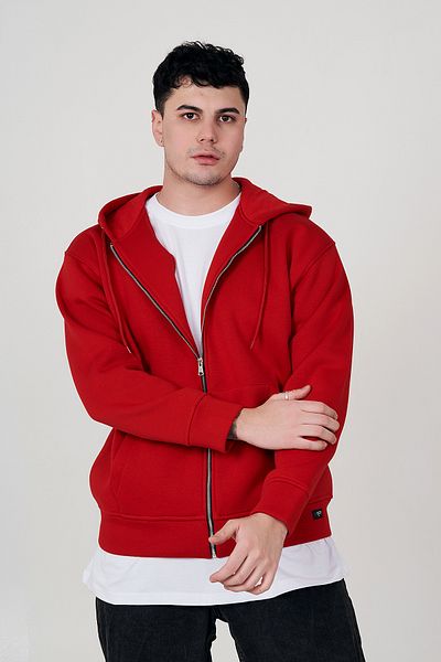 MBEY1989 Mbey Oversize Hooded Zippered Sweatshirt Unisex