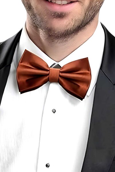 Uniquetrenders Men's Solid Color Satin Bow Tie