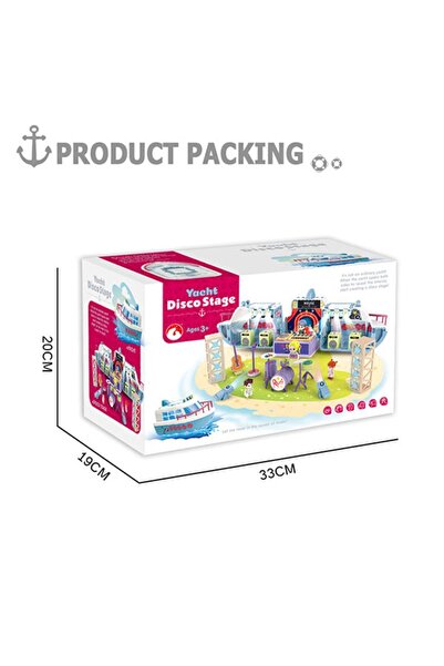 VARDEM OYUNCAK مجموعة ألعاب ممتعة مع صوت وضوء - قارب حفلات قابل للطي