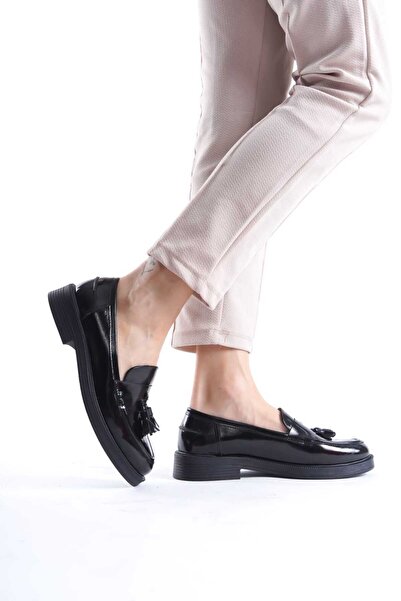 ERNİLA SHOES HAKİKİ DERİ PÜSKÜLLÜ LOAFER AYAKKABI