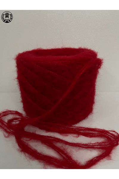 göçer Red Moher Acrylic Plain Color Knitting Floss Balls 100Gr