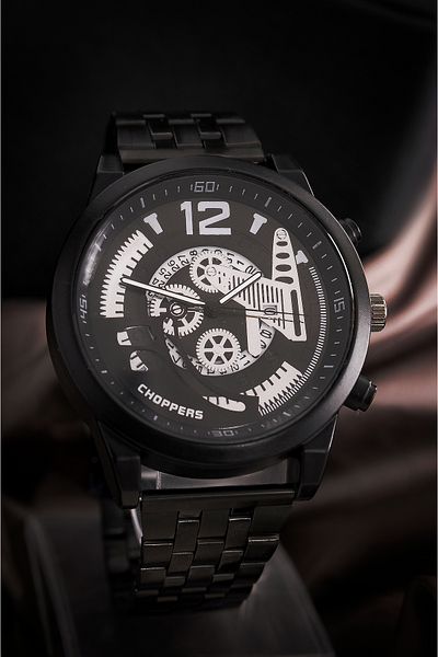 SPOLO Men's Watch with Steel Cord Waterproof Calendar