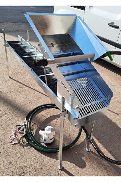 in mekanik gold Pro seri Motorlu Savak Highbanker Sluice Box Akarsularda Altı...