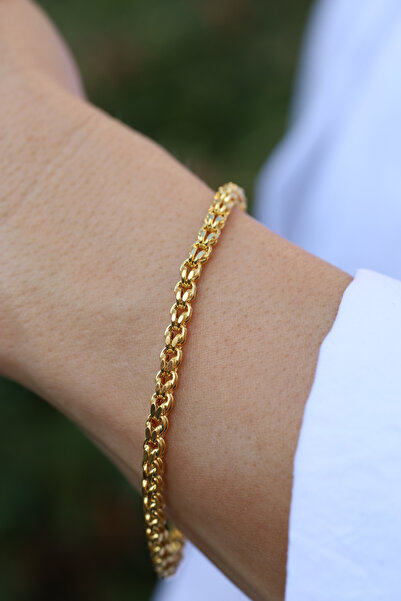 Yenigün Kuyumculuk 14 Ayar Altın Güverse Zincir Bileklik