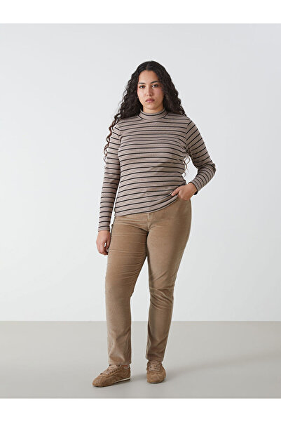 LC Waikiki Narrow Fit Velvet Women's Trousers