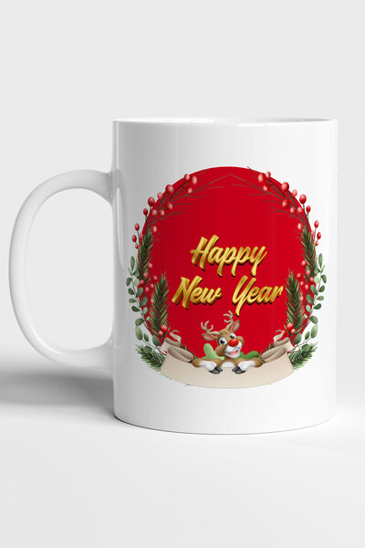 Home كوب كوب بتصميم السنة الجديدة مع كتابة سنة جديدة سعيدة