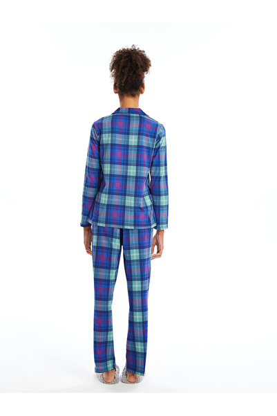 LC Waikiki Gömlek Yaka Ekose Kadın Pijama
